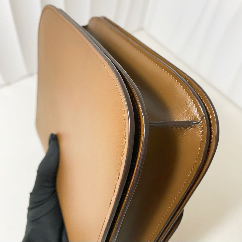 Celine Classic Box Tan Leather Crossbody Bag - Picture 11 of 12